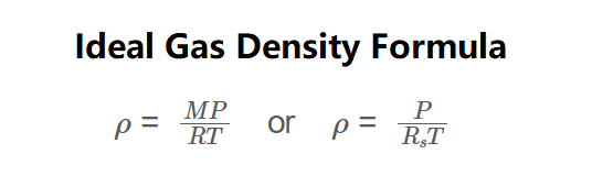 Ideal Gas Density Formula