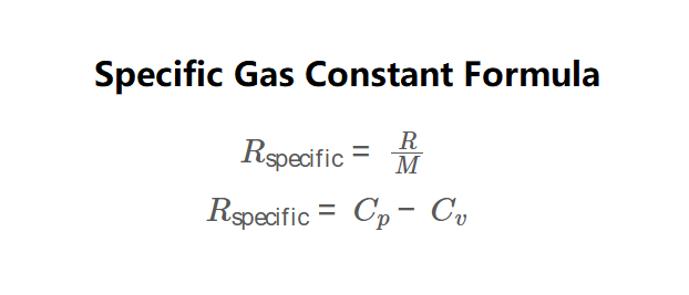 Specific Gas Constant Formula